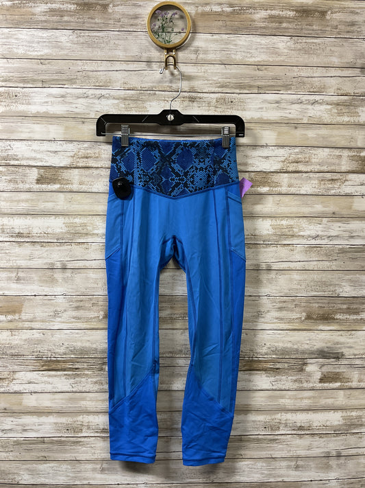 Athletic Leggings By Lululemon In Blue, Size:4