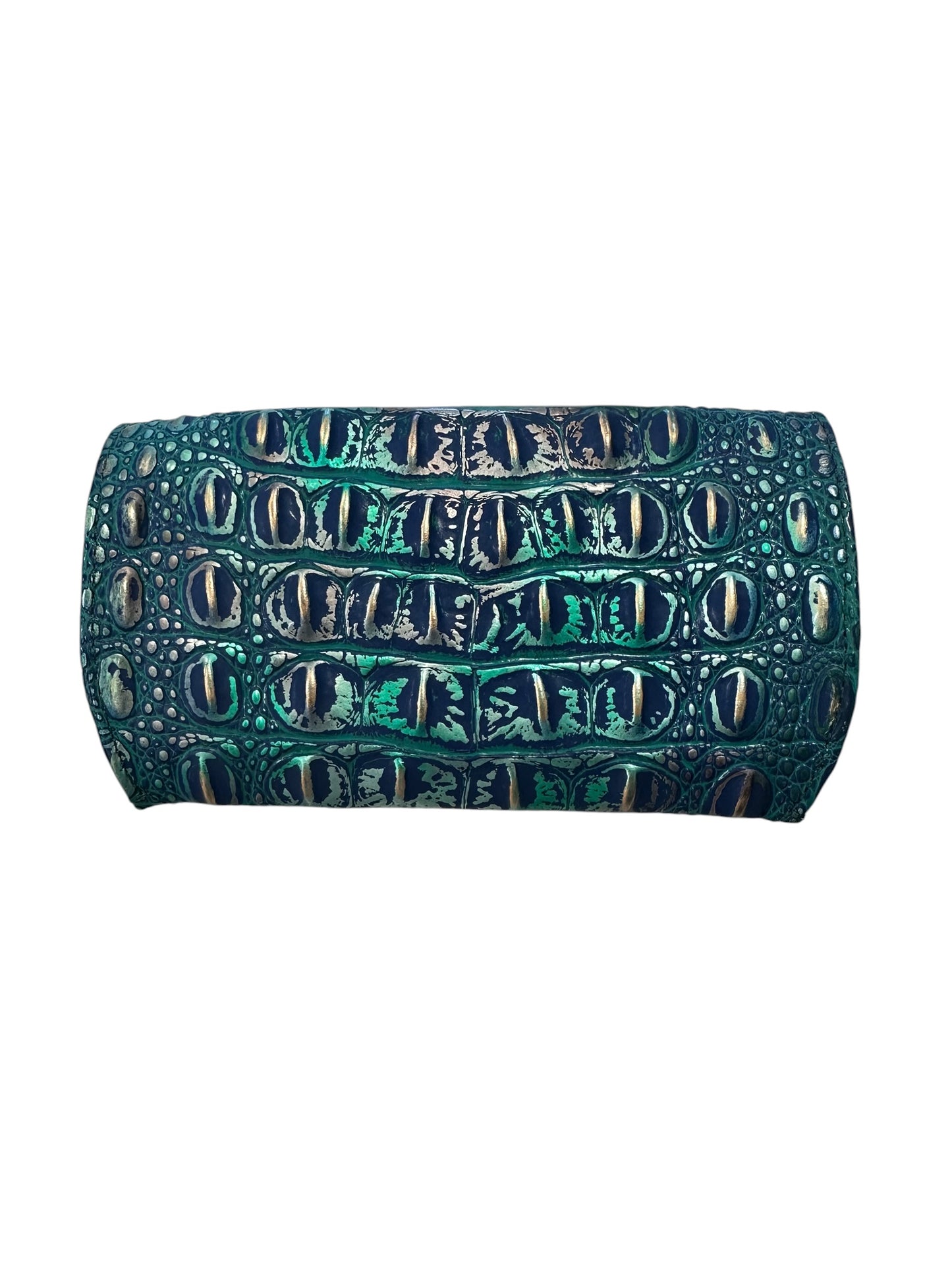Sunglass Case Designer By Brahmin In Blue & Gold, Size: