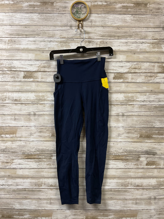 Athletic Leggings By Lululemon In Navy, Size:4