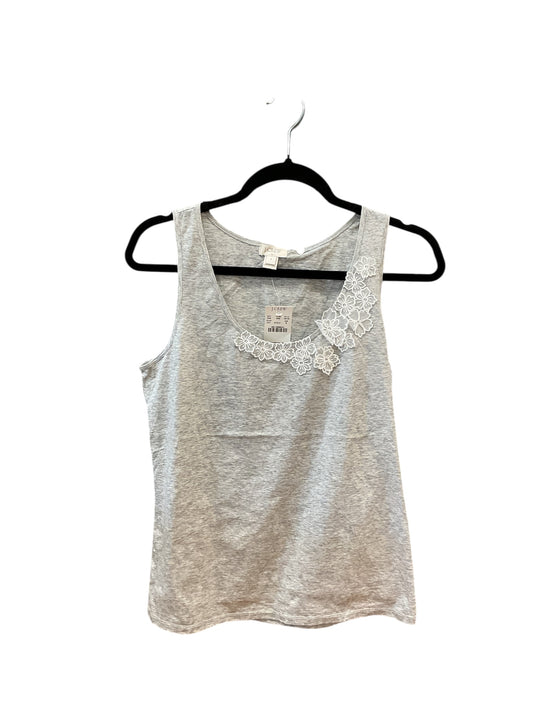 Top Sleeveless By J. Crew In Grey, Size:S