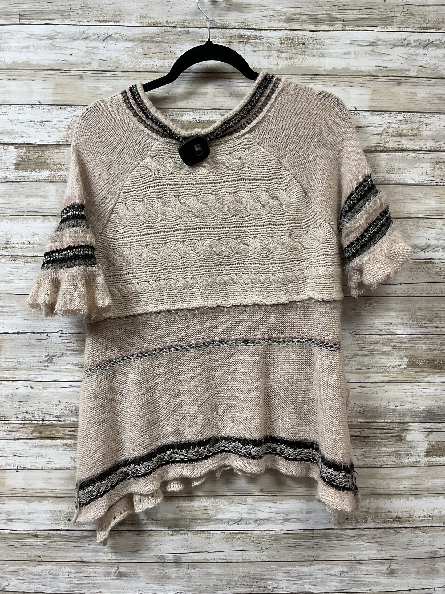 Sweater Ss By Free People In Brown & Pink, Size:Xs