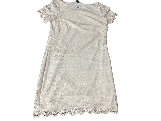 Dress Casual Short By London Style In Cream, Size: 4p