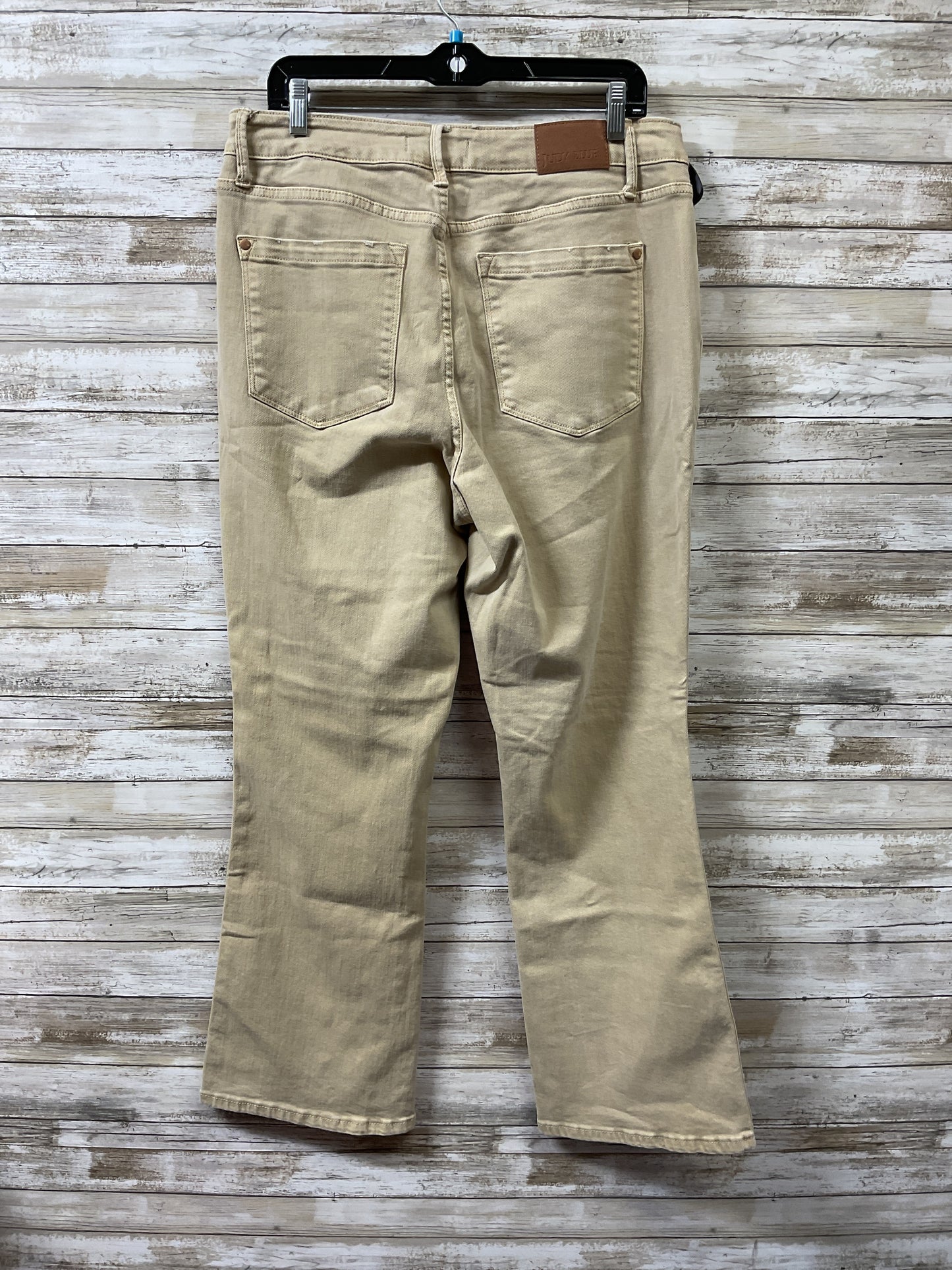 Jeans Wide Leg By Judy Blue In Tan Denim, Size:16