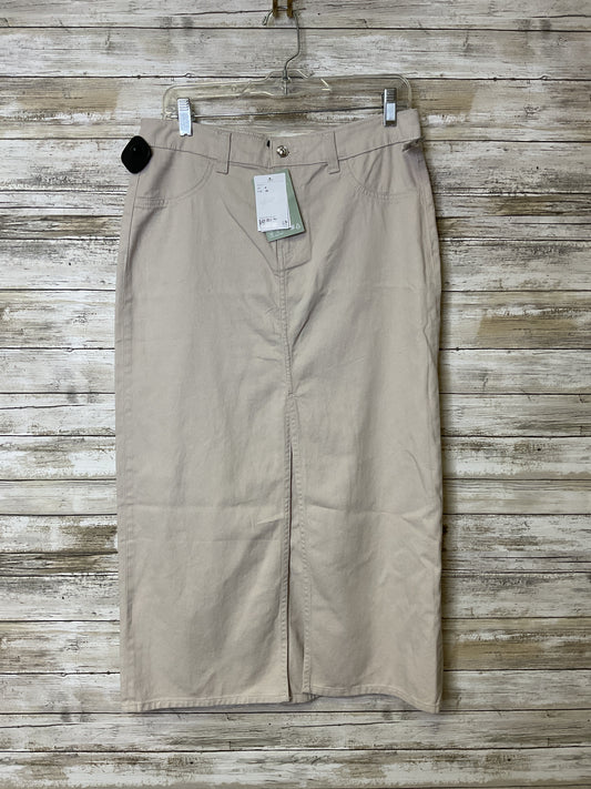 Skirt Maxi By Divided In Tan Denim, Size:6