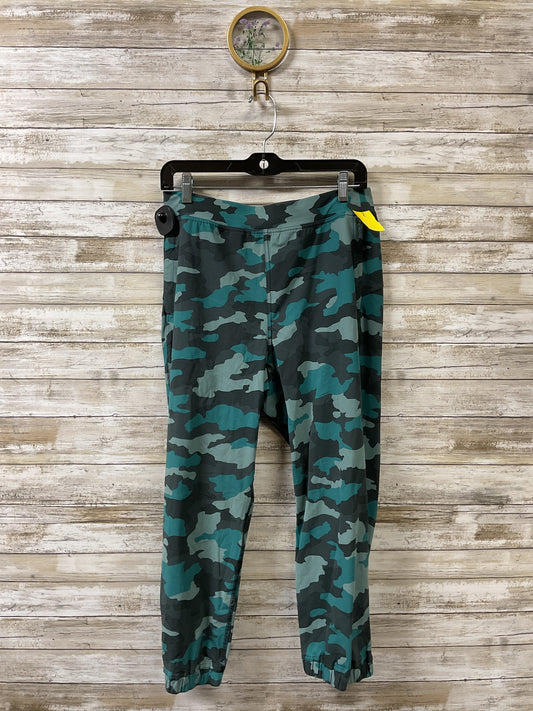 Athletic Pants By Lululemon In Green & Grey, Size:8