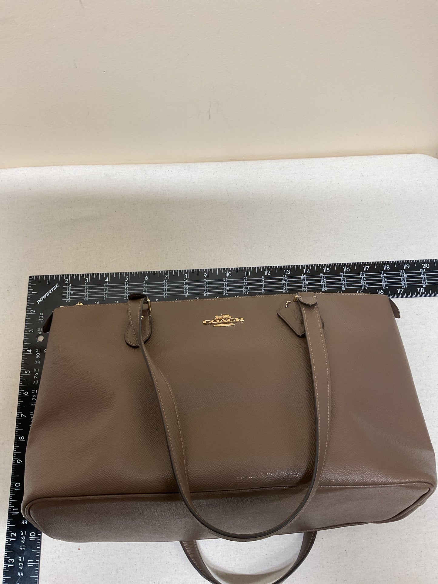 Handbag Designer By Coach In Brown, Size:Medium