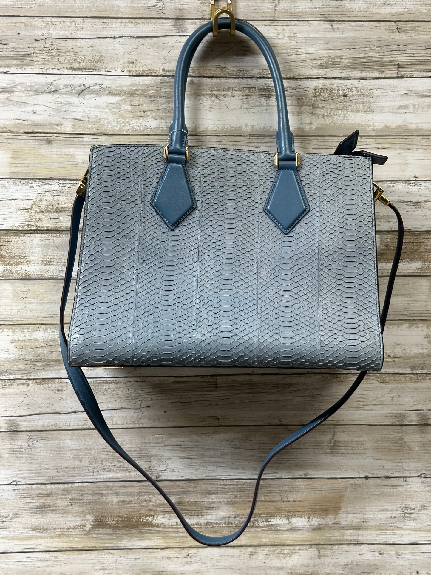 Handbag Designer By Michael Kors In Blue, Size:Large