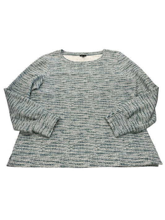 Top Ls By Talbots In Green & White, Size:L