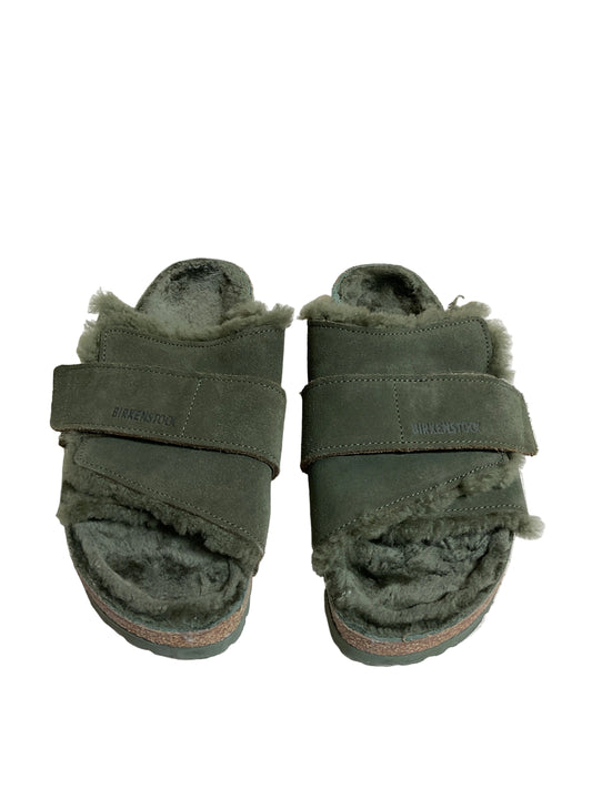 Sandals Flats By Birkenstock In Green, Size:9