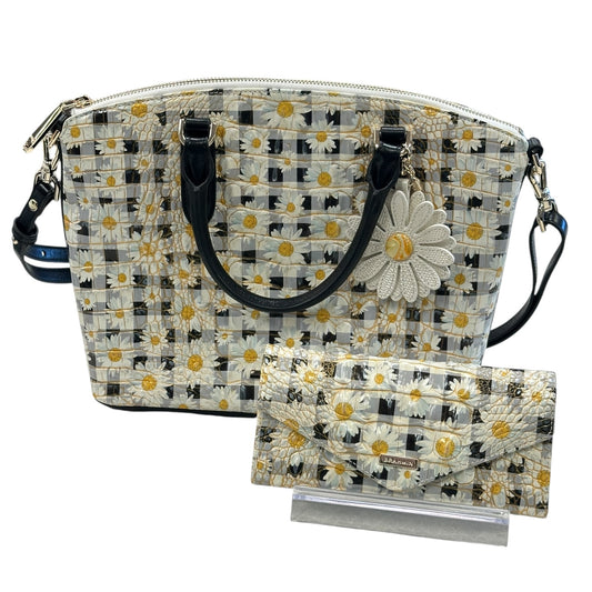 Handbag Designer By Brahmin In Floral Print, Size:Large