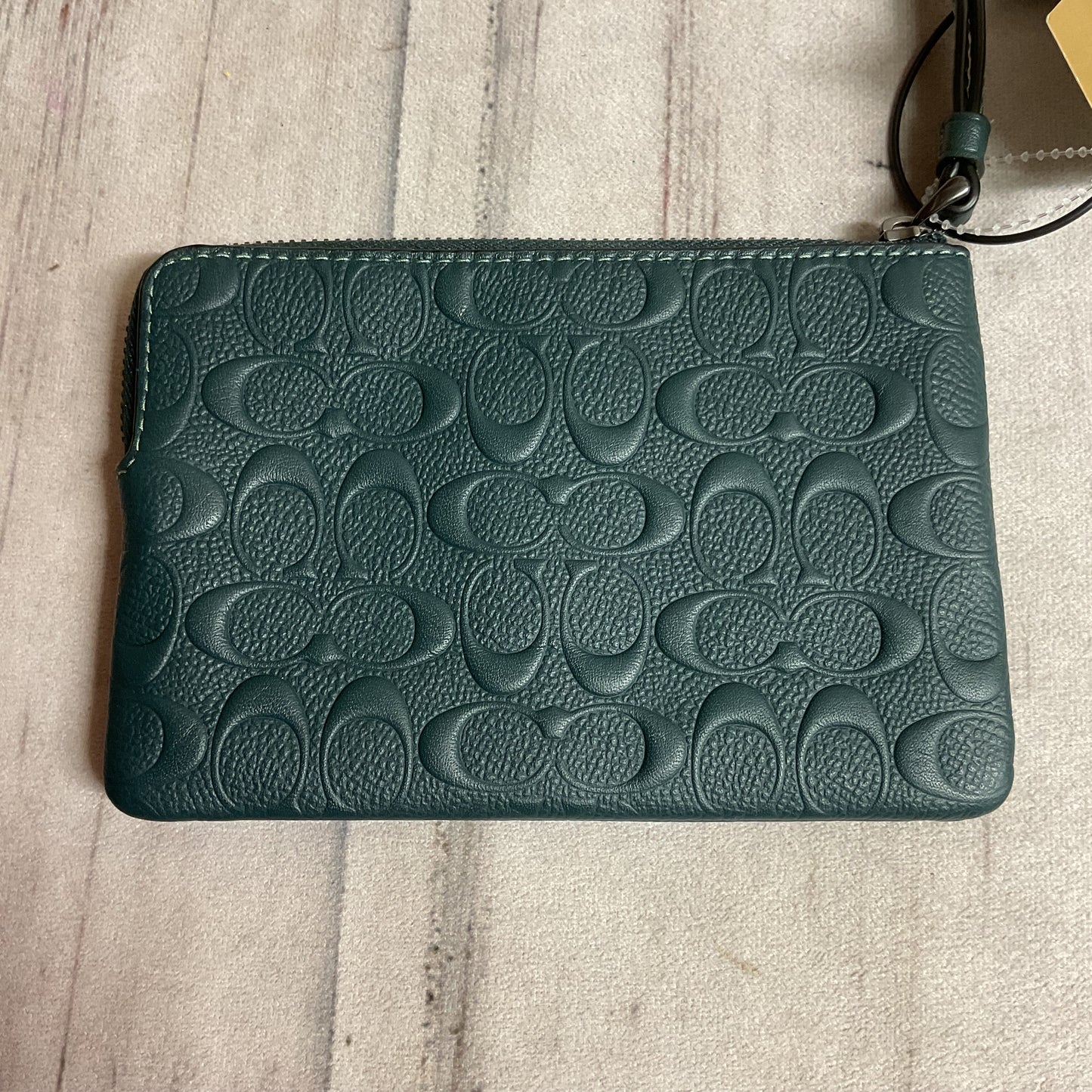 Wristlet Designer By Coach In Green, Size:Small