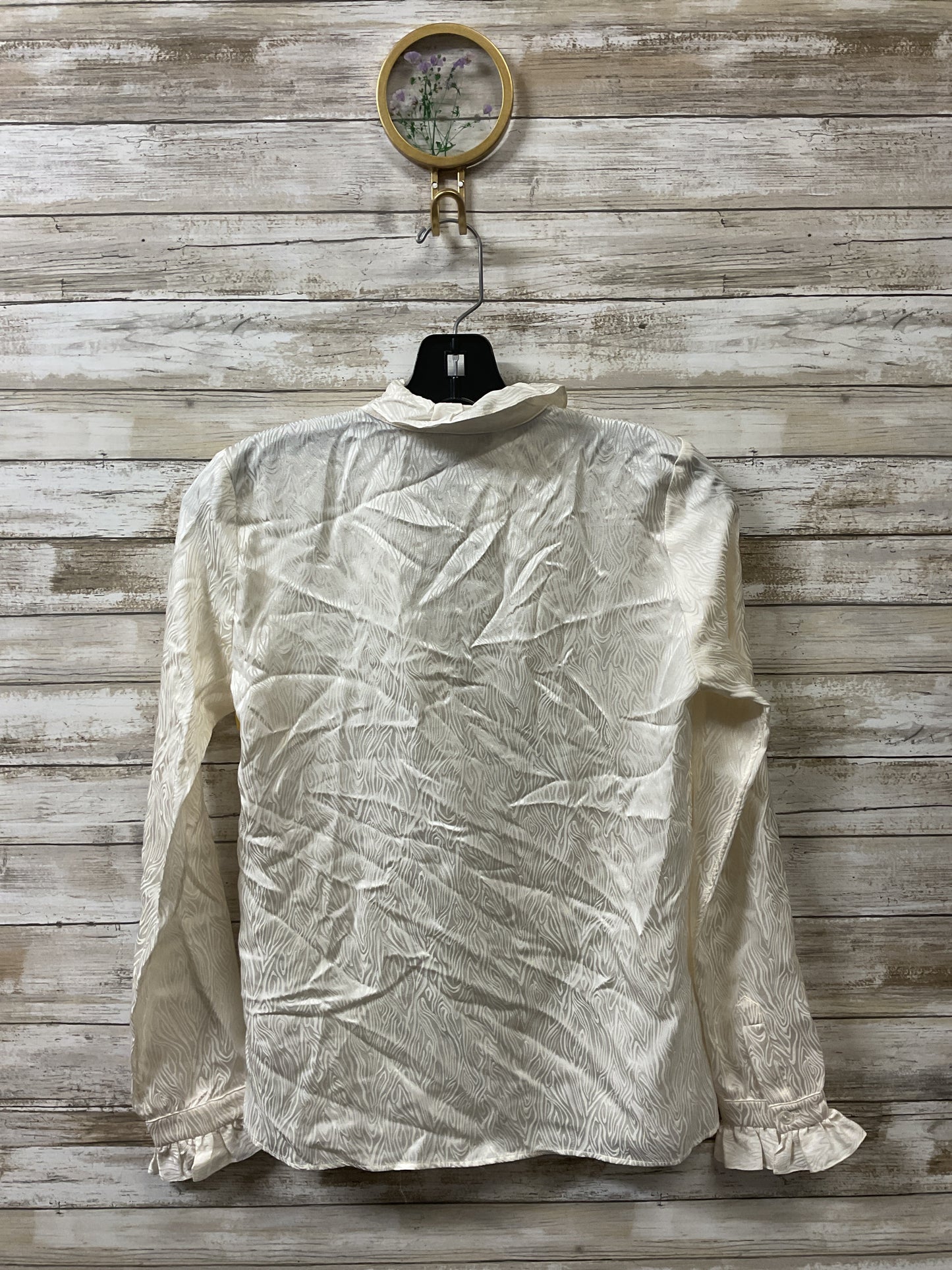 Blouse Ls By Nili Lotan In Cream, Size:Xs