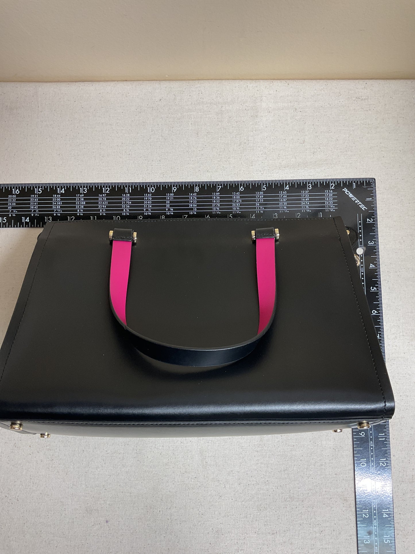 Handbag Designer By Kate Spade In Black & Pink, Size:Medium