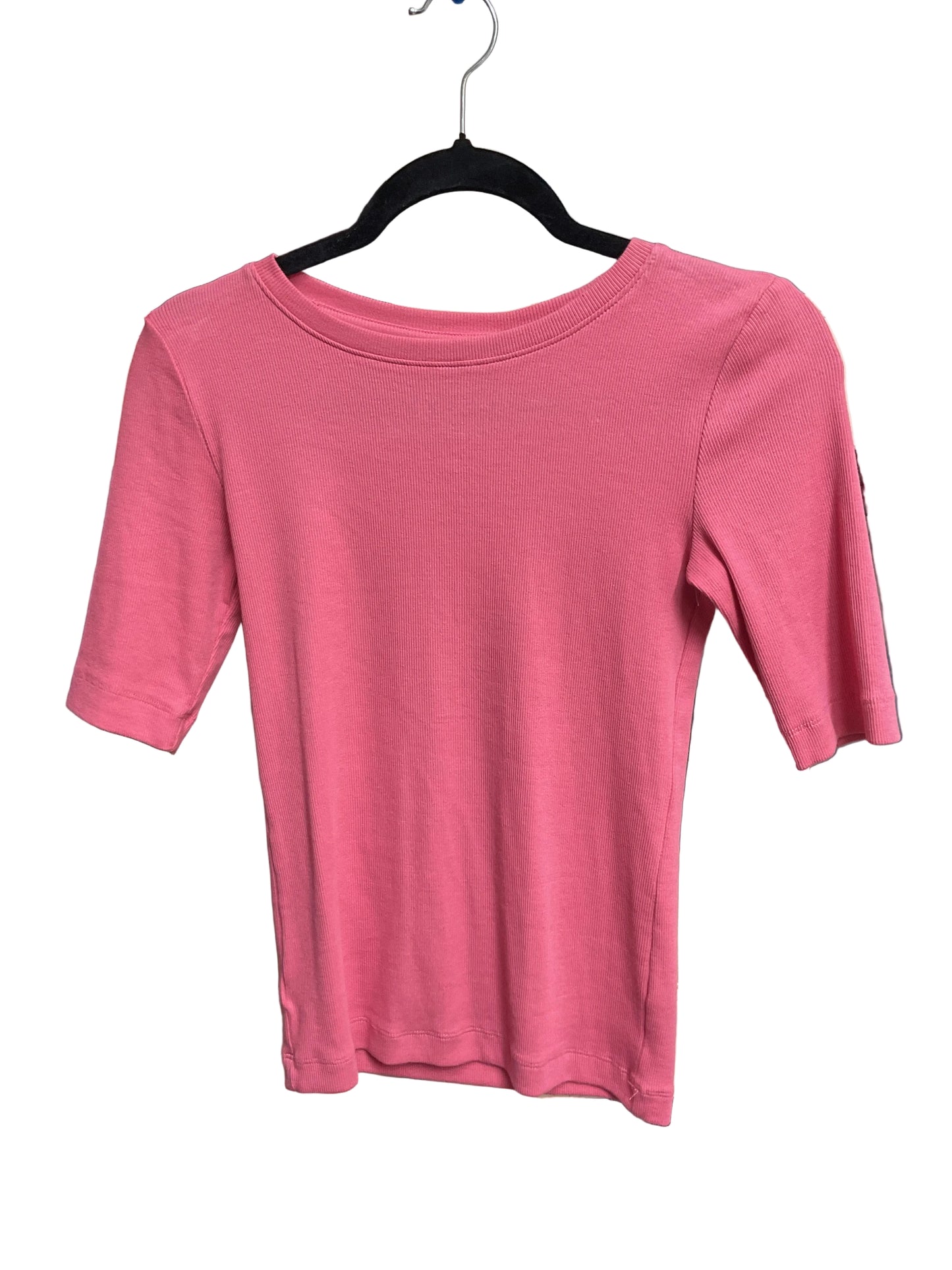 Top Ss Basic By Loft In Pink, Size:Xs