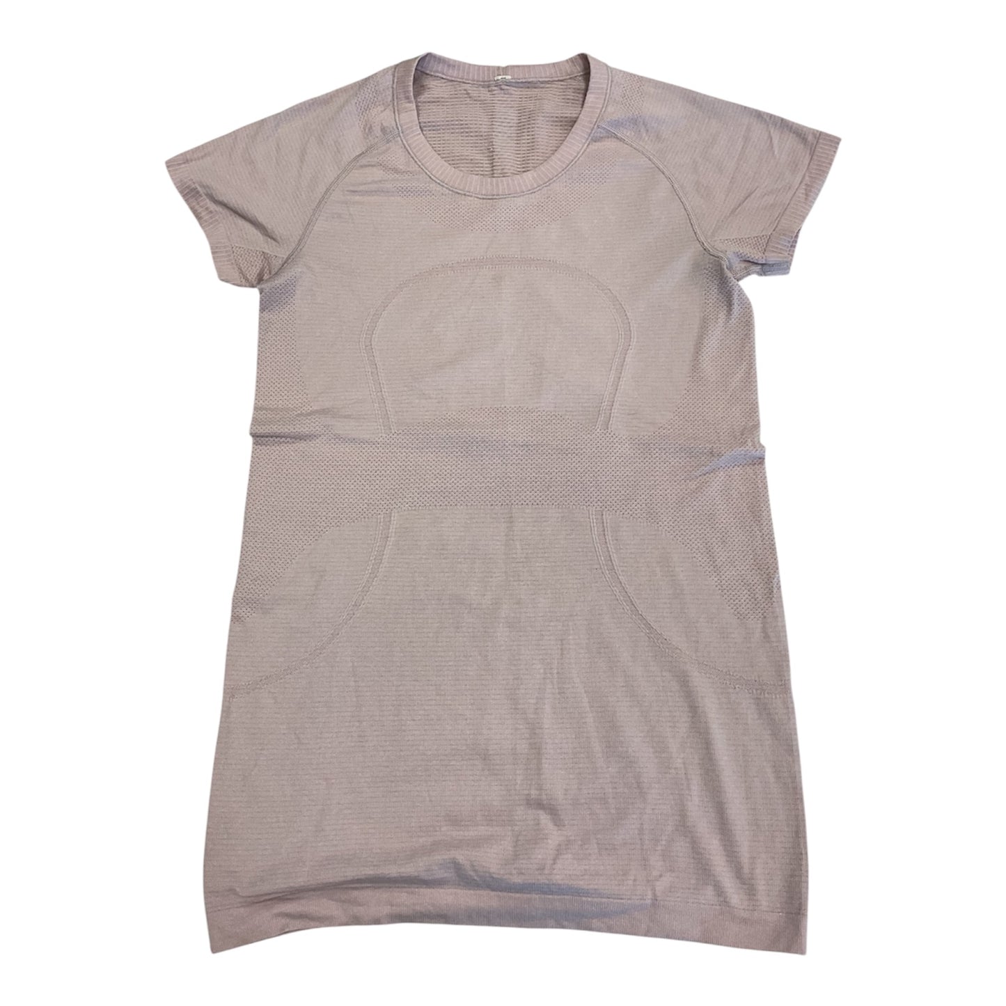 Athletic Top Ss By Lululemon In Pink, Size:8
