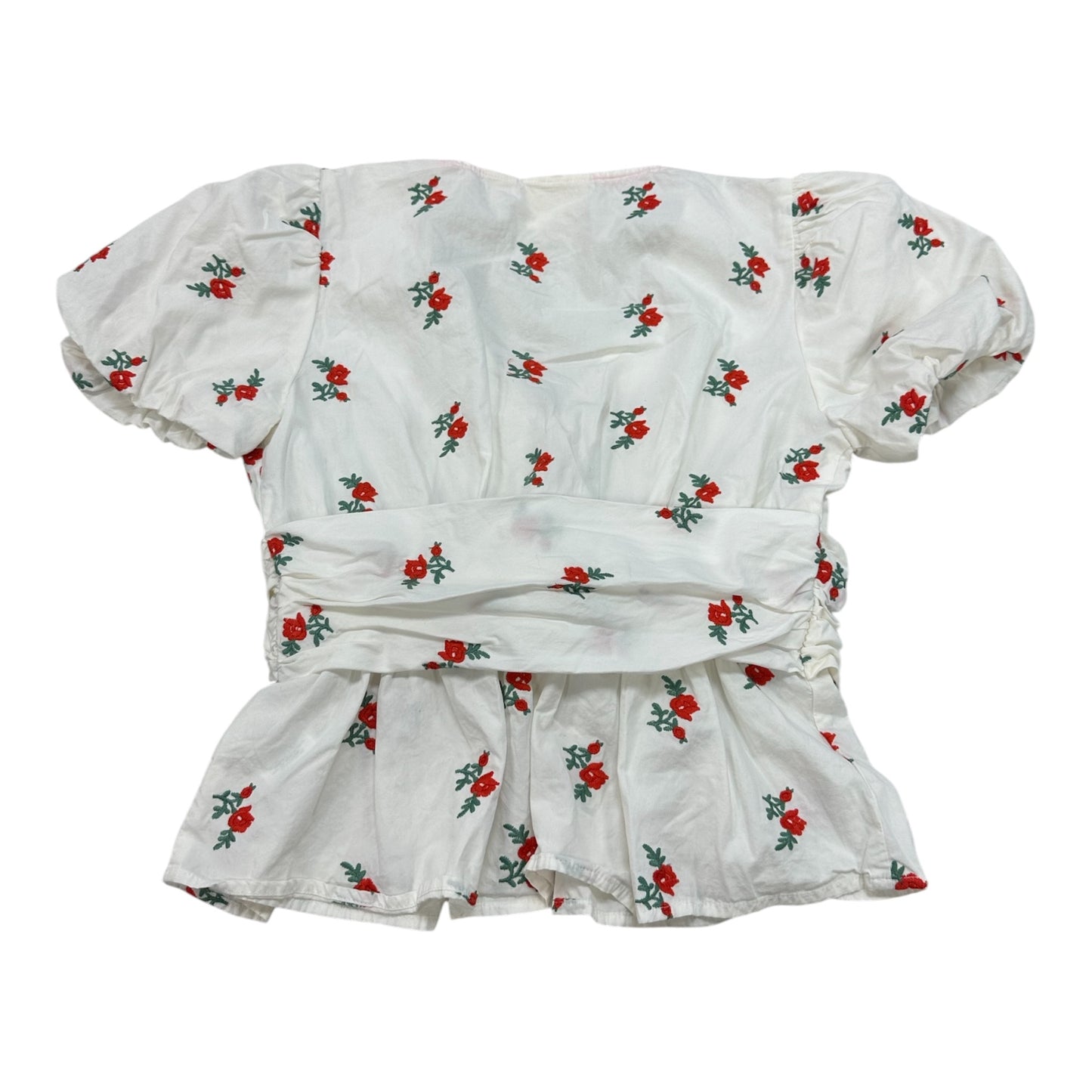 Blouse Ss By Maeve In Red & White, Size:S