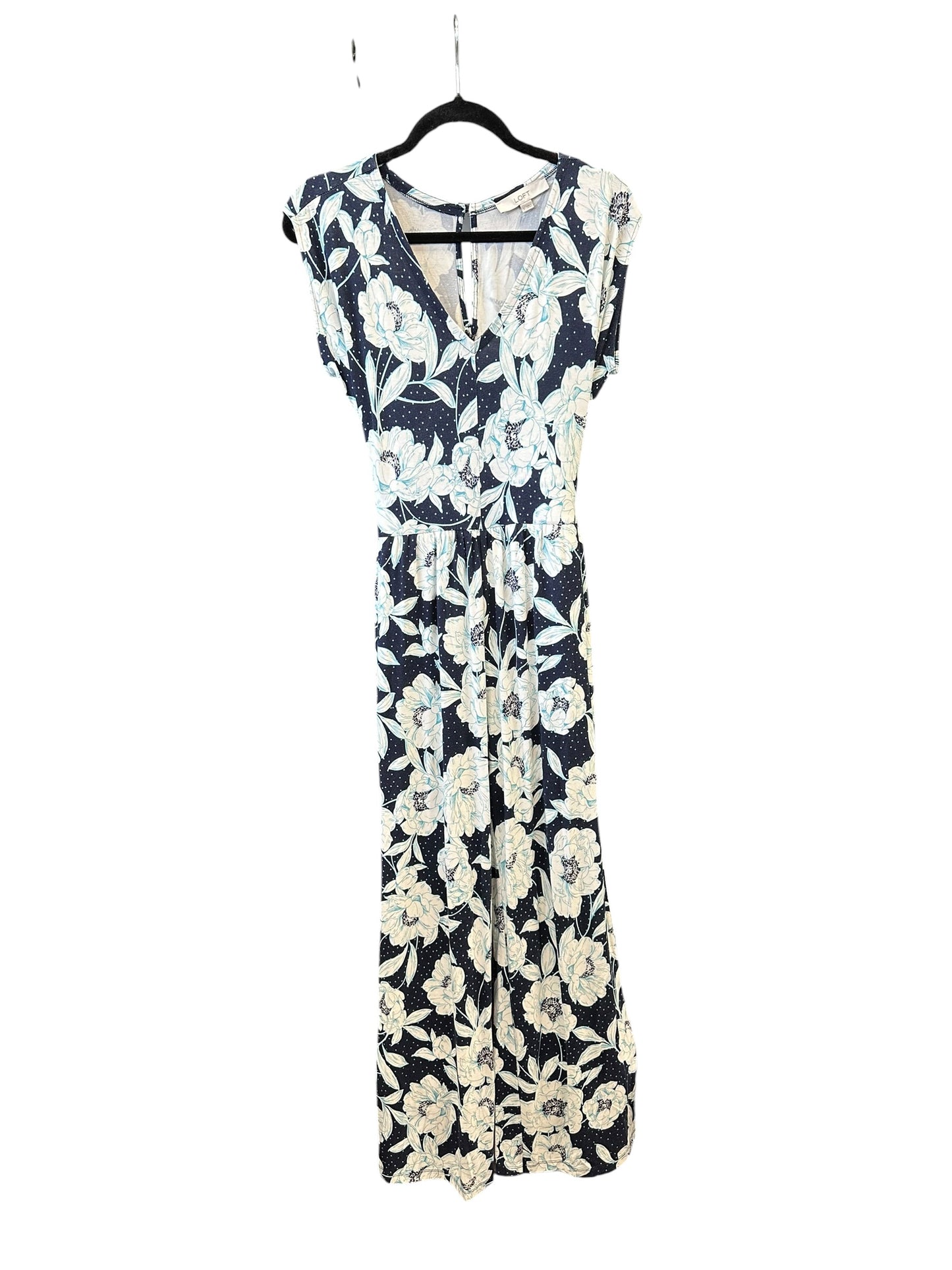 Jumpsuit By Loft In Blue & White, Size:S