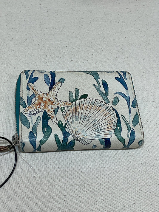 Wallet By Brighton In Blue & White, Size:Medium
