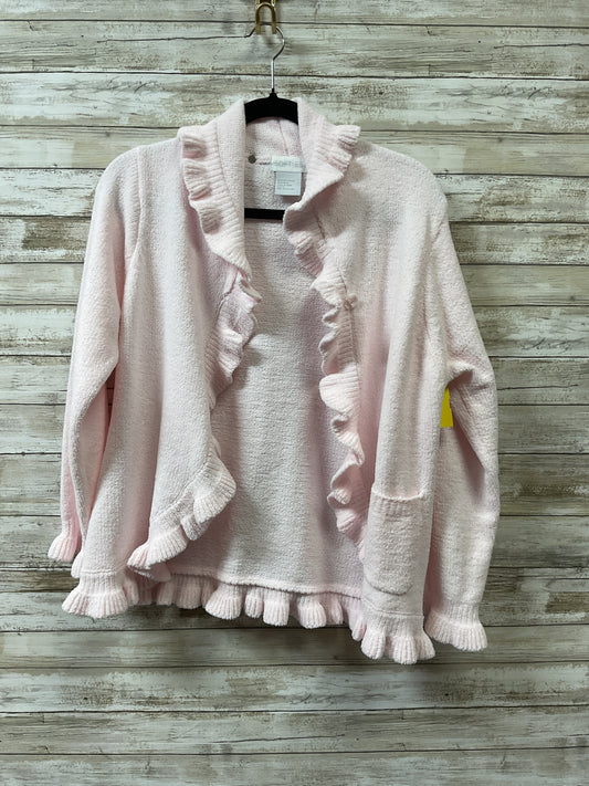 Sweater Cardigan By Clothes Mentor In Pink, Size:M