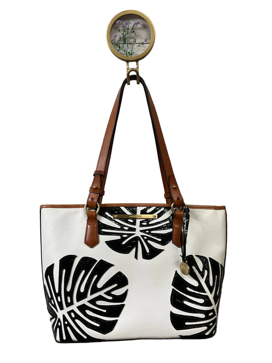 Handbag Designer By Brahmin In Tropical Print, Size:Large