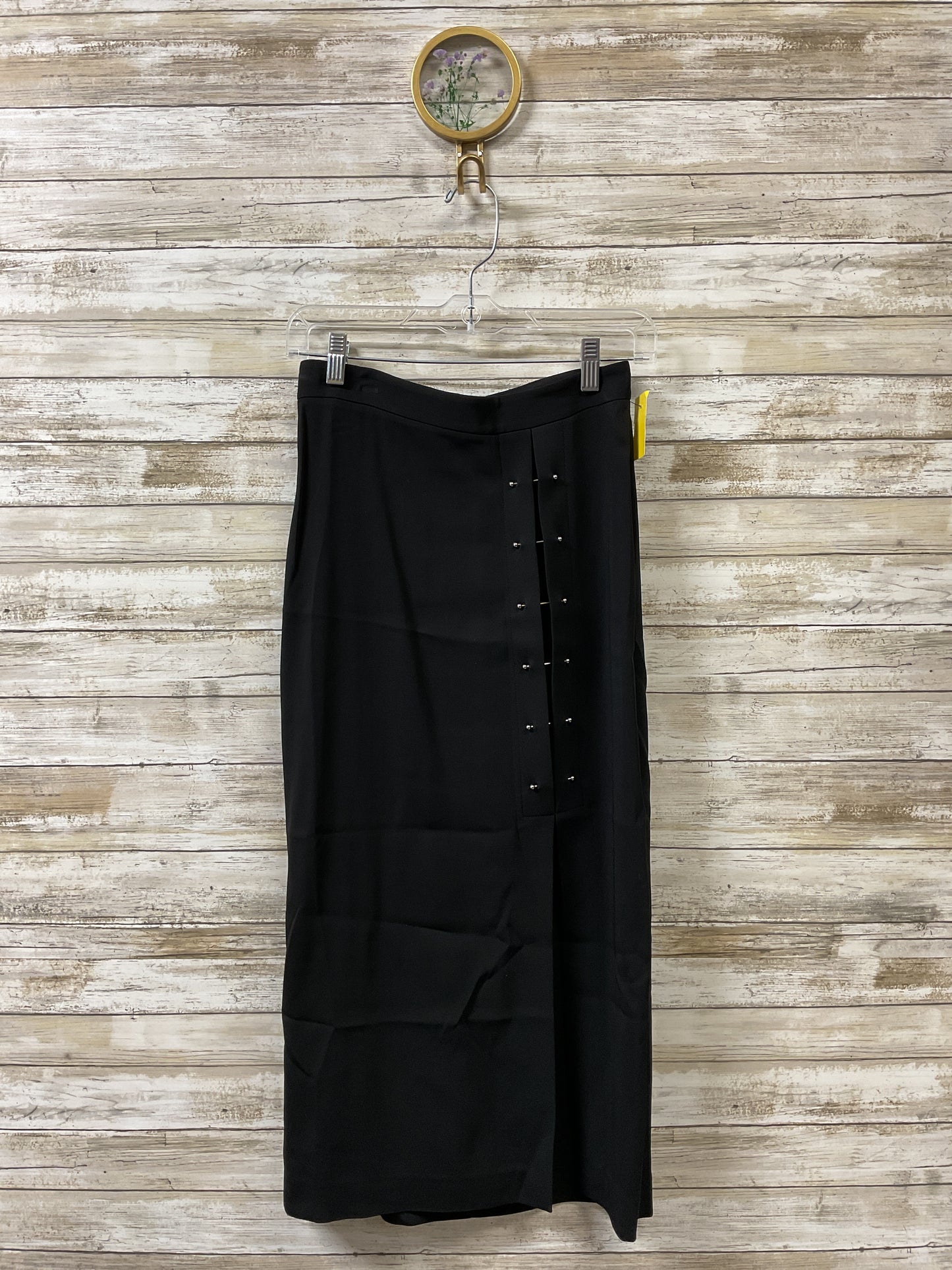 Skirt Midi By Alc In Black & Silver, Size:2