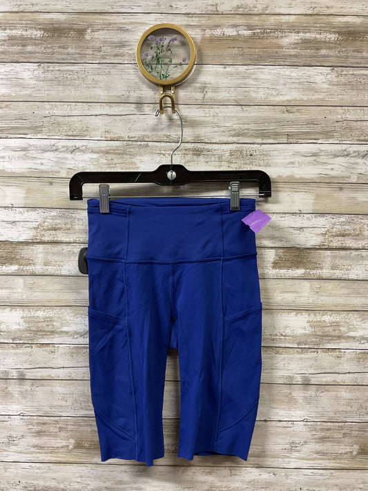 Athletic Shorts By Lululemon In Blue, Size:2