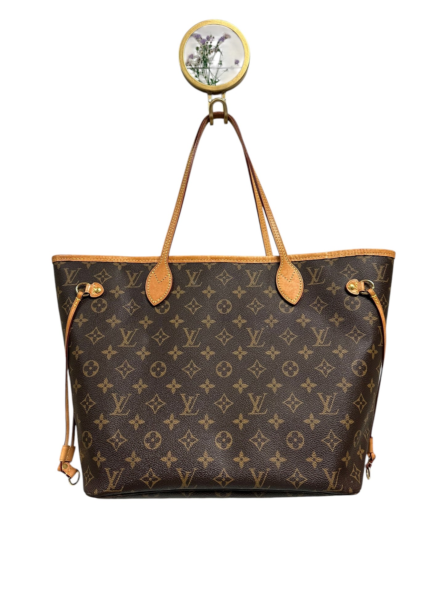 Tote Luxury Designer By Louis Vuitton In Brown & Tan, Size:Large