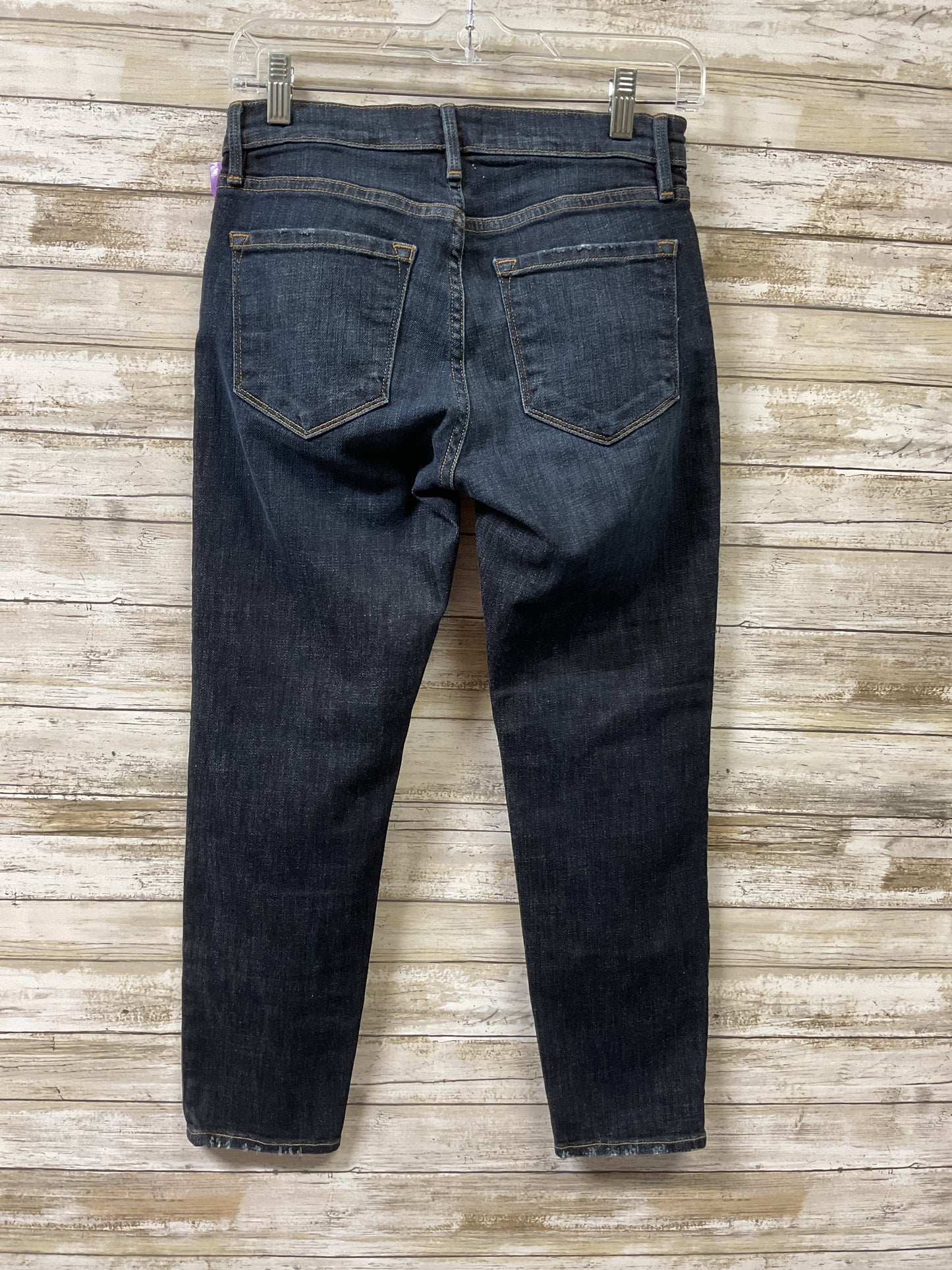 Jeans Skinny By Frame In Blue Denim, Size:0