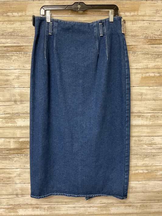 Skirt Maxi By St Johns Bay In Blue Denim, Size:14