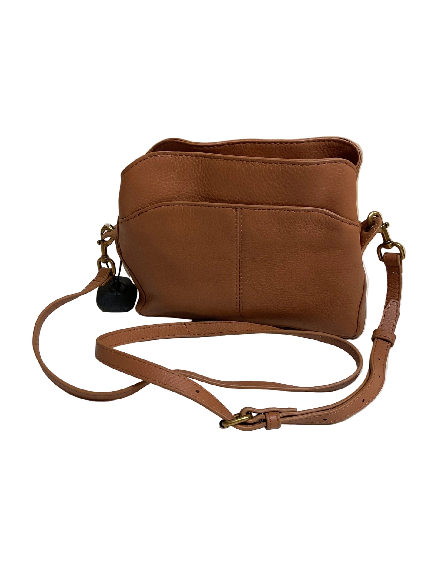 Crossbody Leather By Cmb In Brown, Size:Small