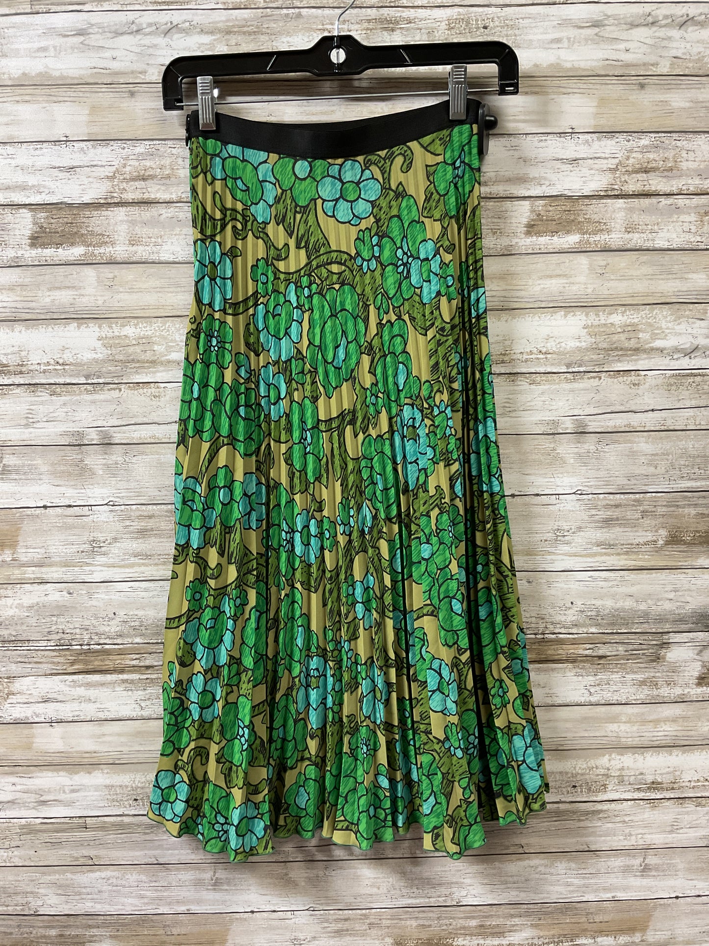 Skirt Midi By Cma In Blue & Green, Size:Xs