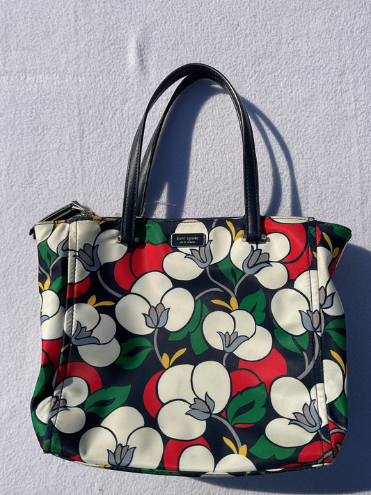 Handbag Designer By Kate Spade In Floral Print, Size:Medium