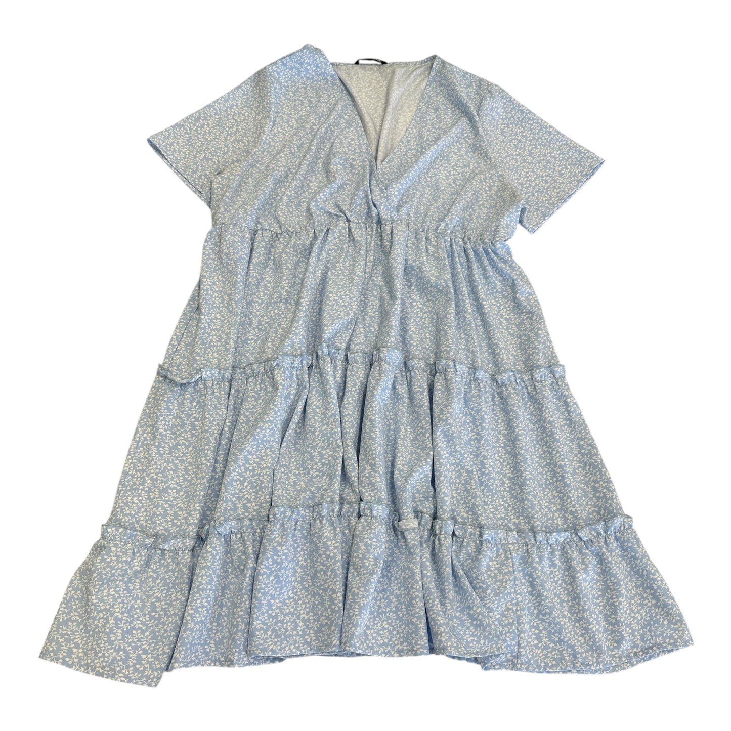 Dress Casual Short By Shein In Blue & White, Size:Xxl