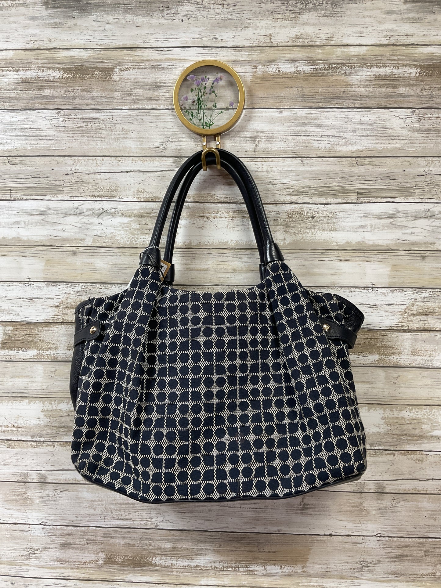 Handbag Designer By Kate Spade In Blue & Red, Size:Medium