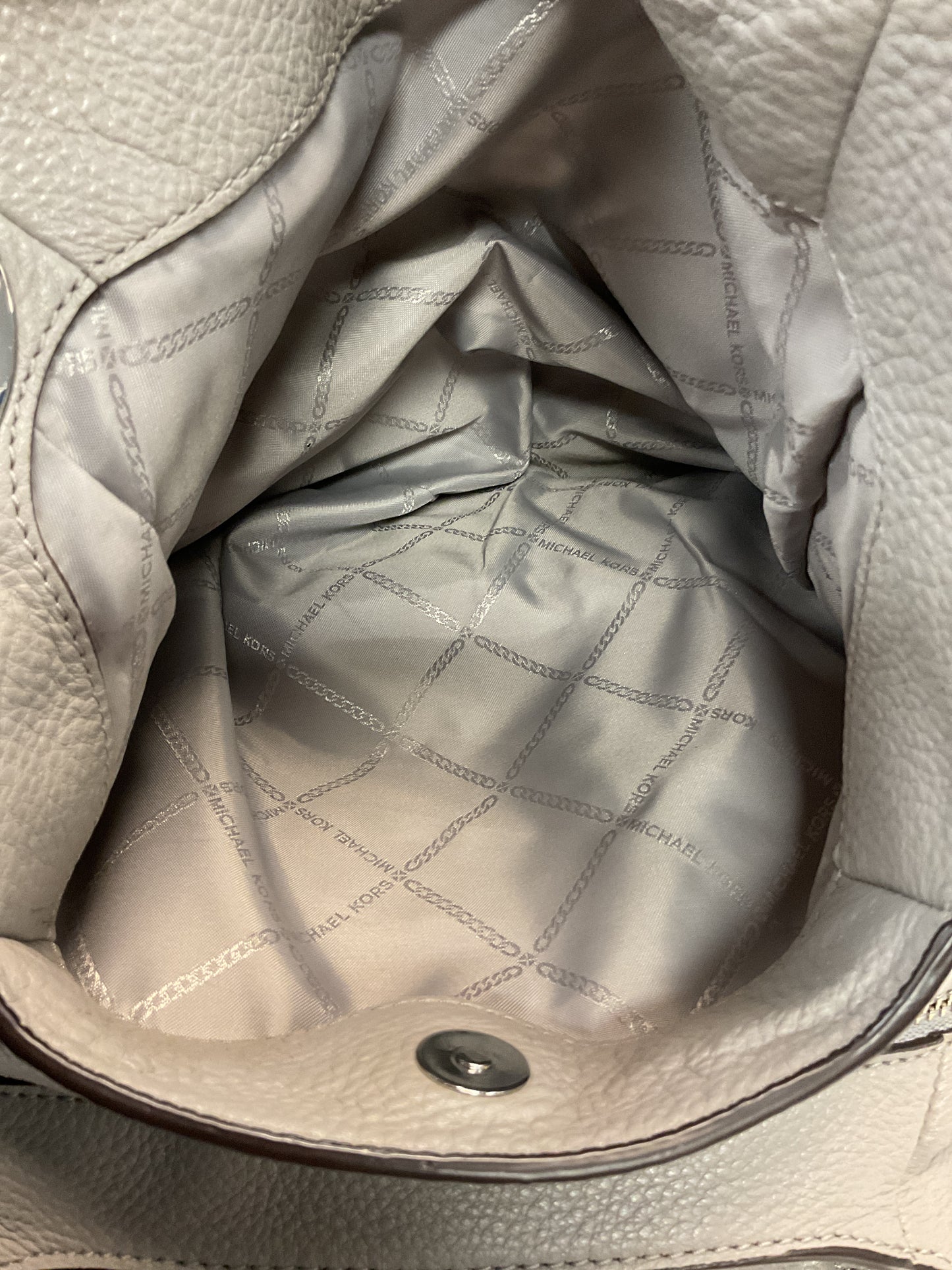 Handbag Designer By Michael Kors In Grey, Size:Medium