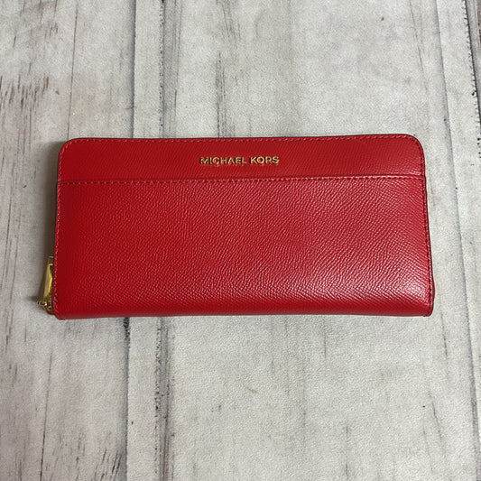 Wallet Designer By Michael Kors In Red, Size:Medium