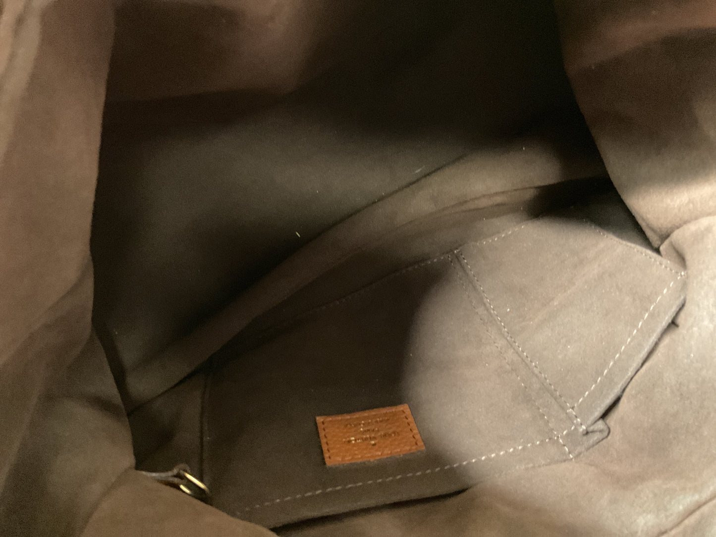 Handbag Luxury Designer By Louis Vuitton In Brown, Size:Medium