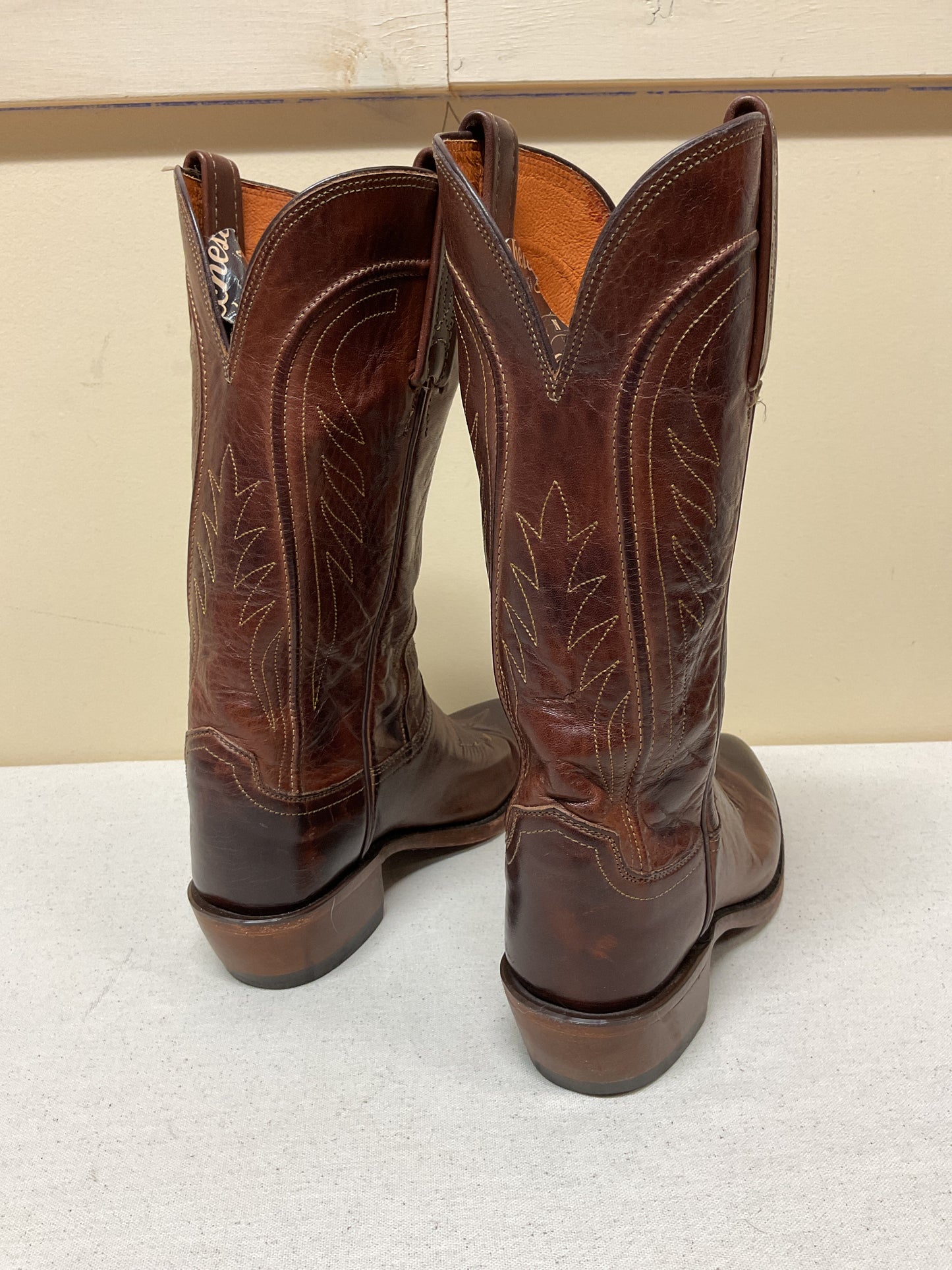 Boots Western By Lucchese In Brown, Size:7