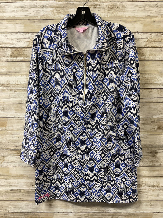 Dress Designer By Lilly Pulitzer In Blue & White, Size:M