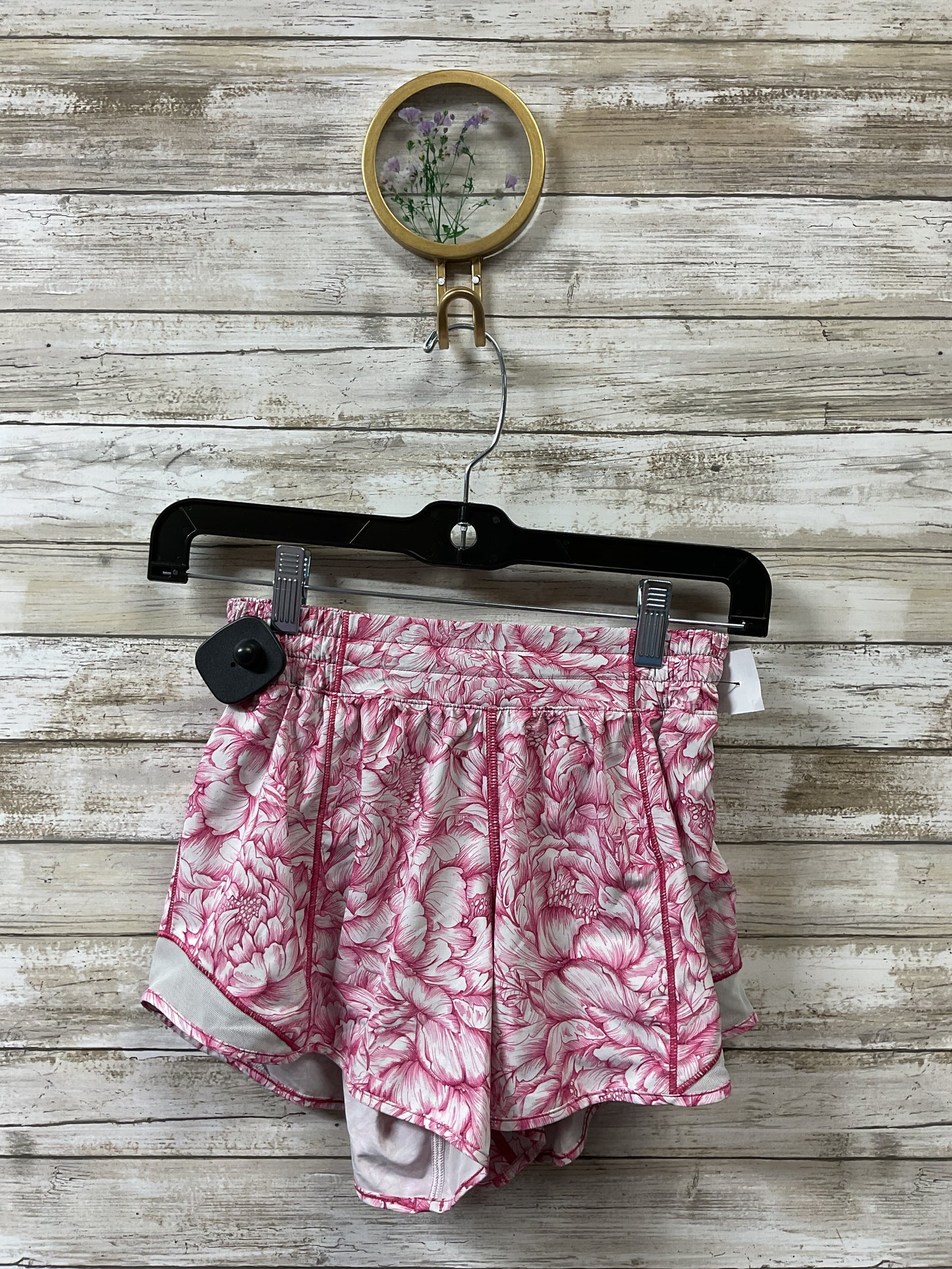 Athletic Shorts By Lululemon In Pink, Size:4