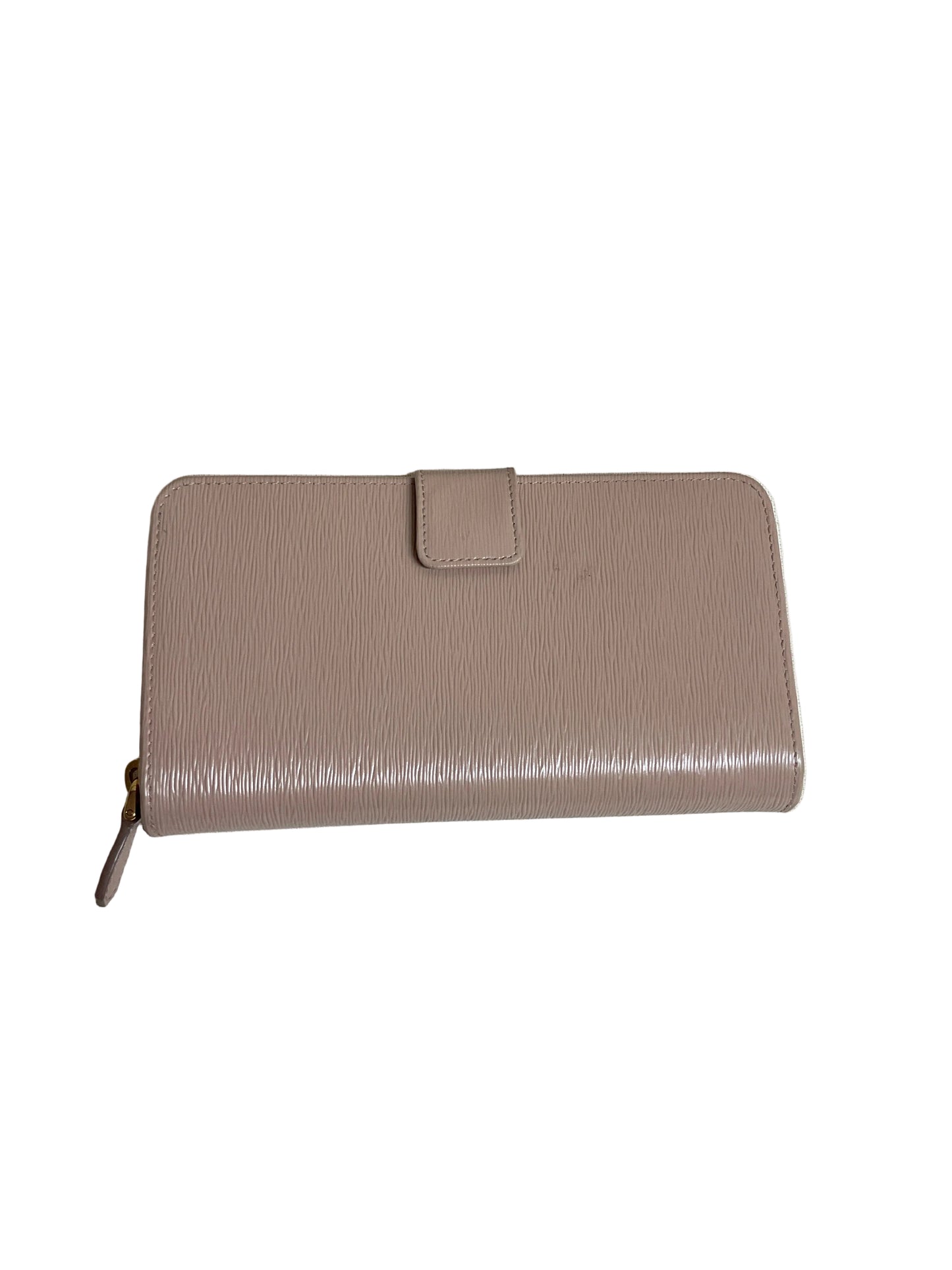 Wallet Luxury Designer By Prada In Tan, Size:Medium