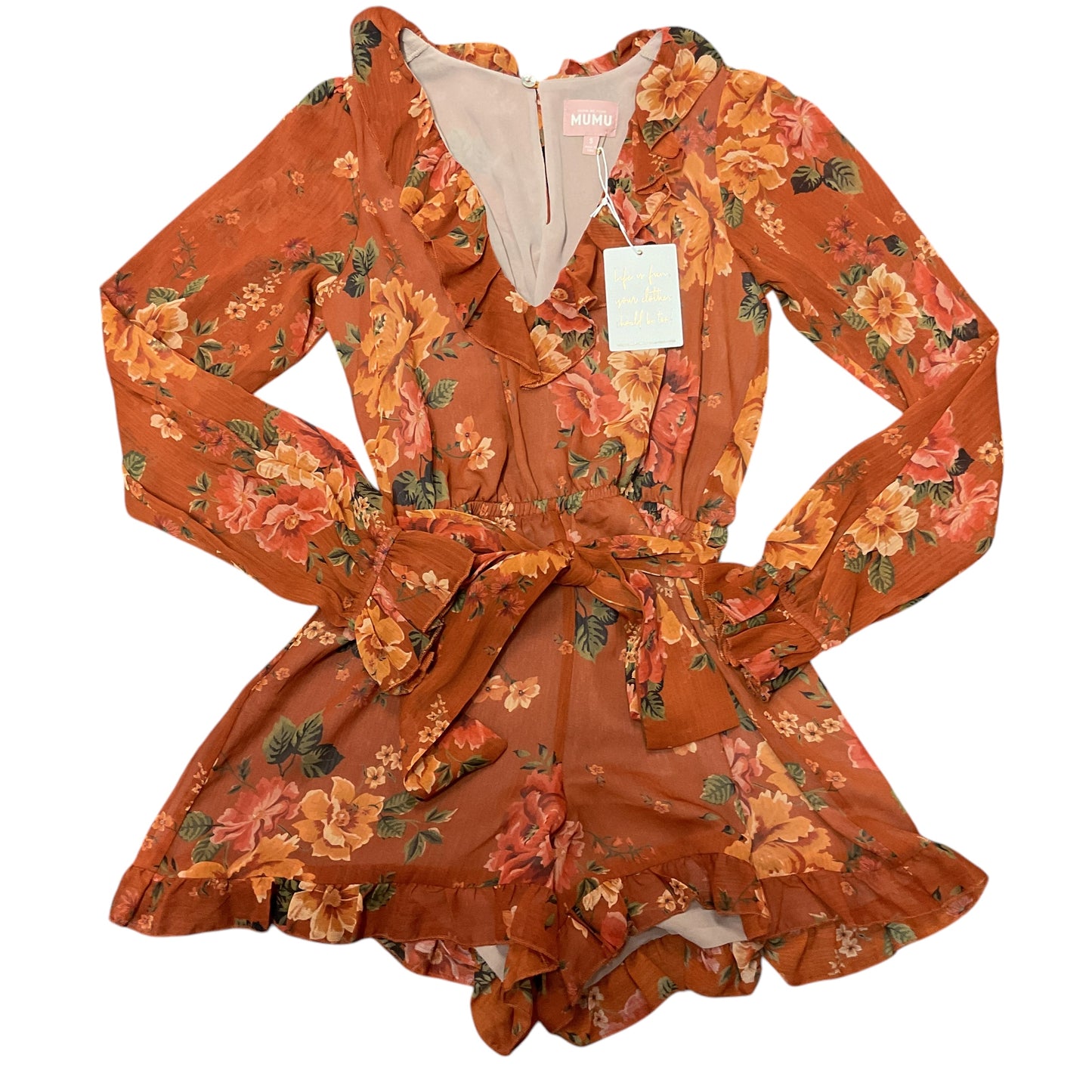 Romper By Show Me Your Mumu In Orange, Size:Xs