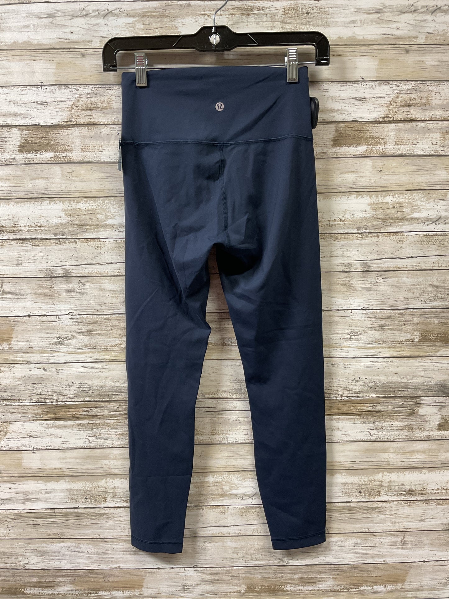 Athletic Leggings Capris By Lululemon In Navy, Size:6