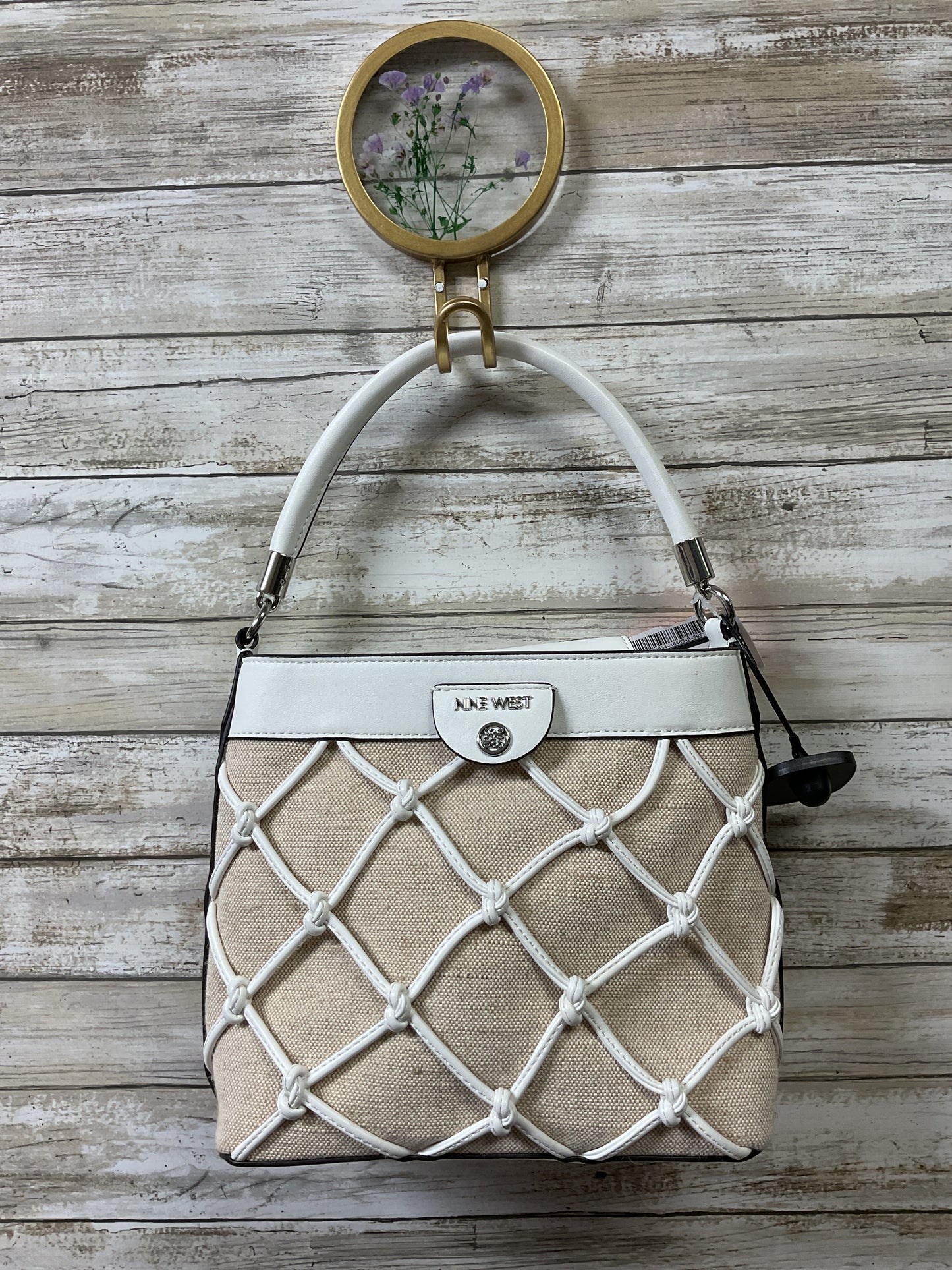 Handbag By Nine West In White, Size:Small