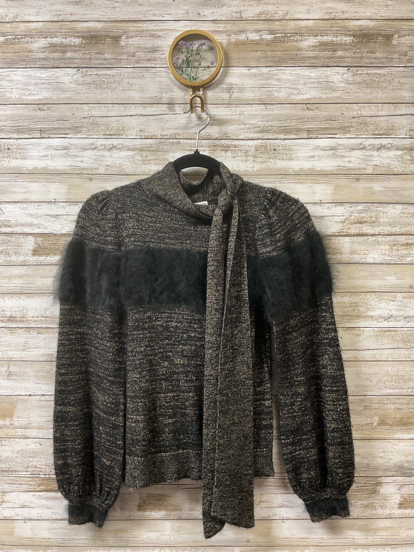 Sweater By Ulla Johnson In Black & Gold, Size:Xs