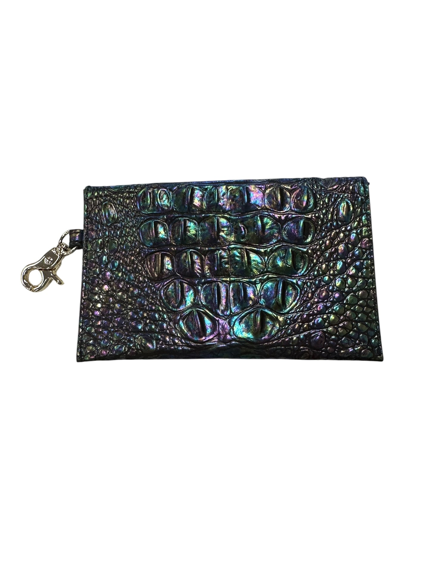 Accessory Designer Tag By Brahmin In Green & Purple