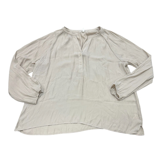 Blouse Ls By Maurices In Beige, Size:Xl