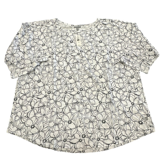 Top Ss By Talbots In Black & White, Size:2X