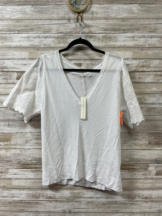 Top Ss By Lovestitch In White, Size:L