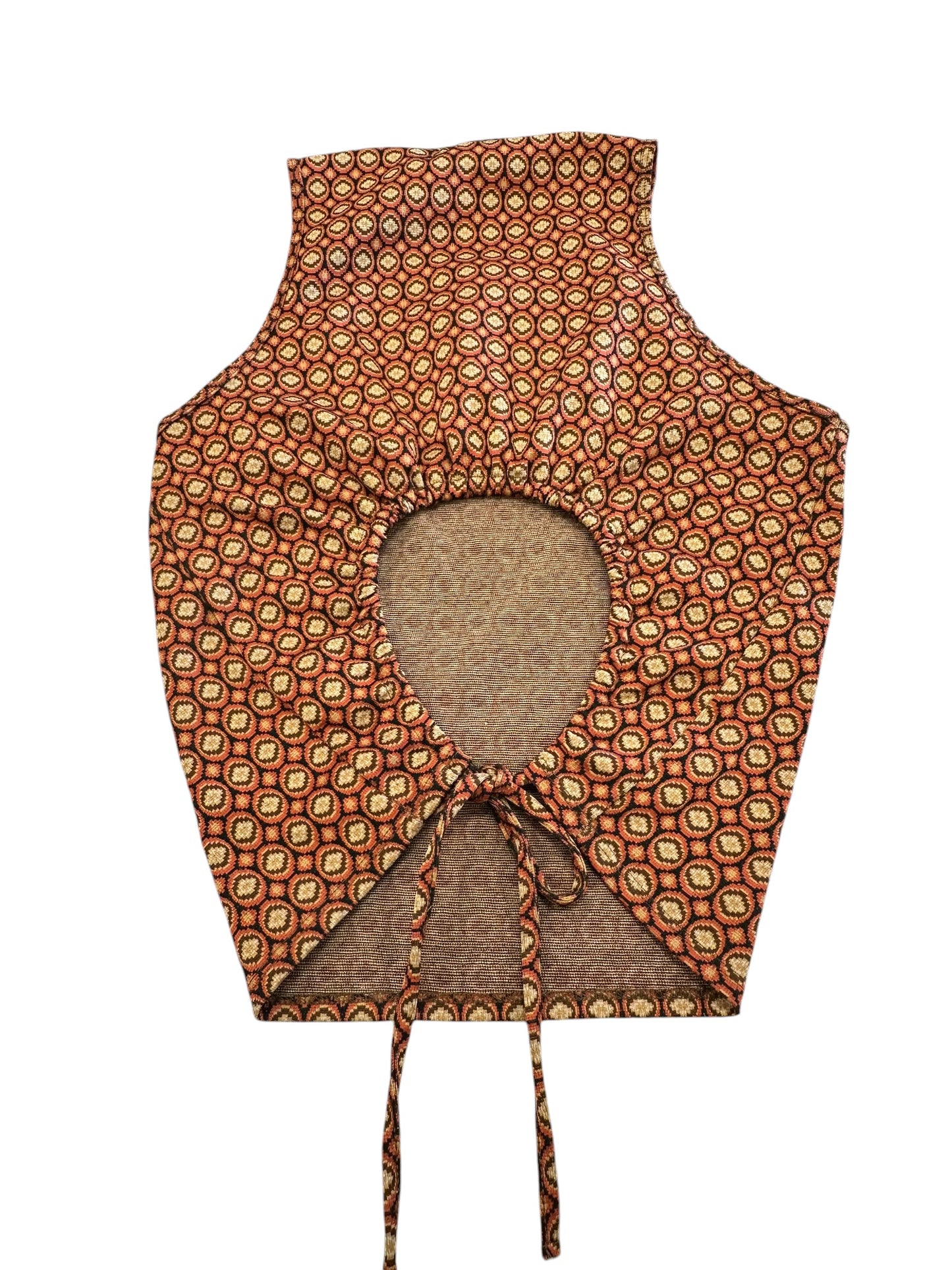 Top Sleeveless By Gilded Intent In Brown & Red, Size:Xl